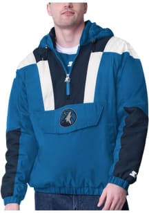 Starter Minnesota Timberwolves Mens Black Charger Pullover Jackets