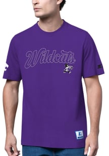 Starter K-State Wildcats Purple End Line Slub Short Sleeve Fashion T Shirt