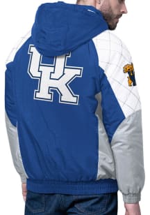 Mens Kentucky Wildcats Starter Mens All Time Pro Full Heavyweight Jacket - Blue