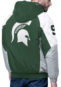 Mens Michigan State Spartans Starter Mens All Time Pro Full Heavyweight Jacket - Green