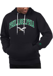 Starter Philadelphia Eagles Mens Black Arch Name Long Sleeve Hoodie