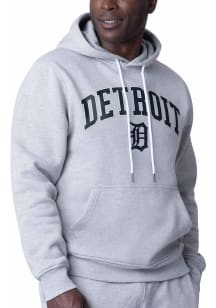 Starter Detroit Tigers Mens Grey Arch Name Long Sleeve Hoodie