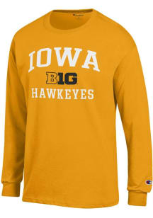 Champion Iowa Hawkeyes Gold Big Ten Jersey Long Sleeve T Shirt