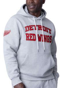 Starter Detroit Red Wings Mens Grey Huddle Fashion Hood
