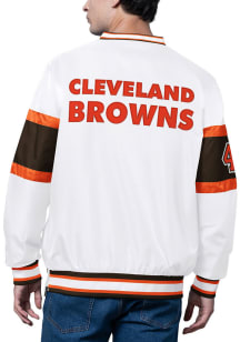 Starter Cleveland Browns Mens White Retro Signal Caller Pullover Jackets
