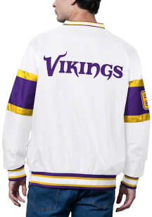 Starter Minnesota Vikings Mens White Signal Caller Pullover Jackets