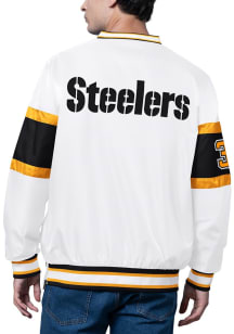 Starter Pittsburgh Steelers Mens White Signal Caller Pullover Jackets