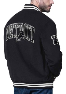 Mens Detroit Lions Starter Mens Blackout Heavyweight Jacket - Black