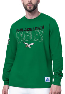 Starter Philadelphia Eagles Kelly Green Retro Goal Post Long Sleeve T Shirt