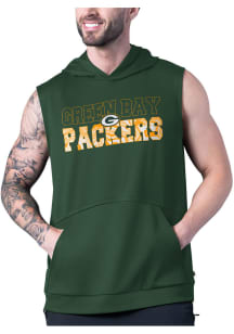 MSX by Michael Strahan Green Bay Packers Green Rebound Short Sleeve Hoods