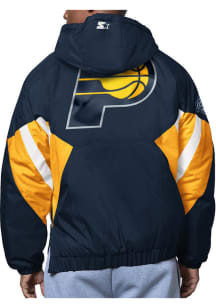 Starter Indiana Pacers Mens Navy Blue The Line Up Pullover Jackets