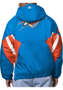 Starter Oklahoma City Thunder Mens Navy Blue The Line Up Pullover Jackets