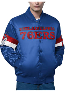 Starter Philadelphia 76ers Mens Blue Triple Option Medium Weight Jacket