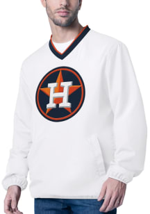 Houston Astros Mens White Crossover Pullover Jackets