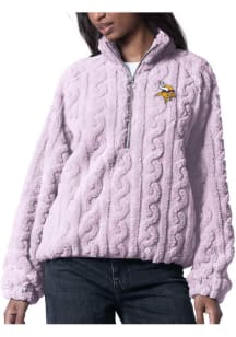 Minnesota Vikings Womens Purple Champ Qtr Zip