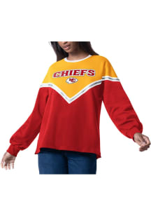 Kansas City Chiefs Womens Red Teammate Crew Sweatshirt