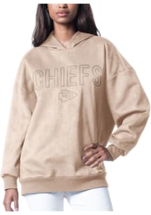 Kansas City Chiefs Womens Tan Best Hitter Hooded Sweatshirt