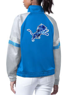 Detroit Lions Womens Black Fan Bling Long Sleeve Track Jacket