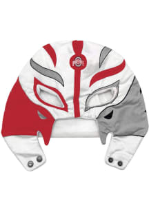 Forever Collectibles Ohio State Buckeyes Red Novelty Plush Lucha Mask Mens Knit Hat