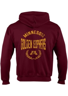 Champion Minnesota Golden Gophers Mens Maroon Front Back Powerblend Long Sleeve Full Zip Jacket