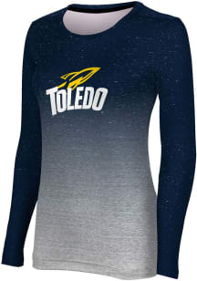 ProSphere Toledo Rockets Womens Navy Blue Ombre LS Tee