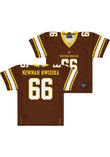 Munachimdinanma Newman-Nwodika  Campus Ink Western Michigan Broncos Brown NIL Football Jersey