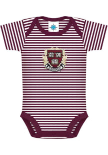 Harvard Crimson Baby Crimson Stripe Short Sleeve One Piece
