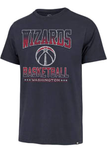 47 Washington Wizards Navy Blue Inner Fade Franklin Short Sleeve Fashion T Shirt
