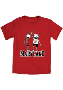 Blue 84 Maryland Terrapins Womens Red Diary of a Whimpy Kid Short Sleeve T-Shirt