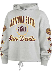 47 Arizona State Sun Devils Womens Ash Starry Eyed Hooded Sweatshirt