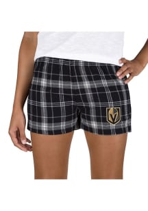 Concepts Sport Vegas Golden Knights Womens Ash Ultimate Flannel Shorts