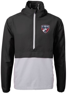 Cutter and Buck FC Dallas Mens Black Charter Eco Pullover Jackets