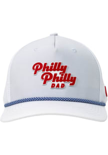 Philadelphia Philly Philly Dad Performance Rope 5-Panel Adjustable Hat - White