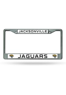 Jacksonville Jaguars Premium Chrome License Plate Frame - Silver