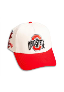Woodn Grail Ohio State Buckeyes Back The Shoe Stadium Adjustable Hat - Cream