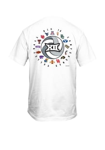 Big 12 White Big 12 Volleyball Short Sleeve T Shirt