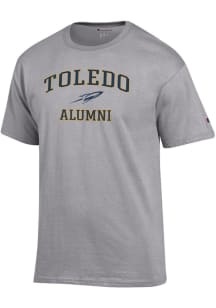 Champion Toledo Rockets Grey Mascot Alumni Jersey Short Sleeve T Shirt
