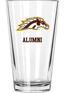 Western Michigan Broncos Alumni 16 oz Pint Glass - White