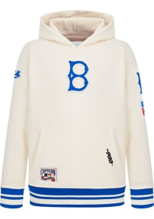 Pro Standard Brooklyn Dodgers Toddler White Retro Classics Long Sleeve Hooded Sweatshirt