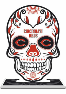 Cincinnati Reds Skull Figurine