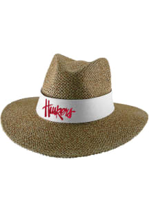 LogoFit Nebraska Cornhuskers White Angler Mens Bucket Hat