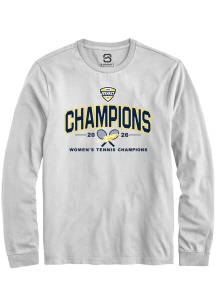 Summit Sportswear Toledo Rockets White MAC 2026 Women's Tennis Champions Long Sleeve T Shirt