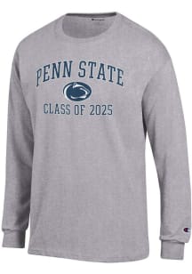 Champion Penn State Nittany Lions Grey Class of 2025 Text Jersey Long Sleeve T Shirt