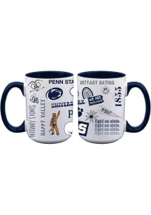 Penn State Nittany Lions Loco 2 Pack Inner Color Ceramic Mug - White