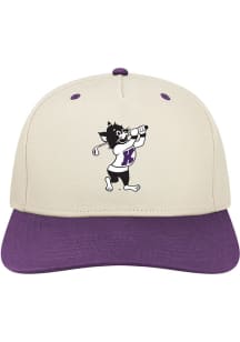 K-State Wildcats Golf Heritage Structured 5 Panel 2T Adjustable Hat - Ivory