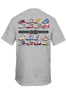 Big 12 Grey Basketball Shoes Short Sleeve T Shirt