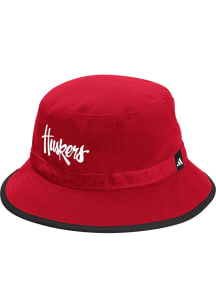 Adidas Nebraska Cornhuskers Red Seasonal Mens Bucket Hat