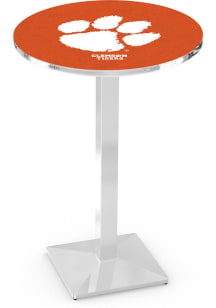 Clemson Tigers Chrome Square Base Pub Table
