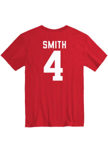 Jeremiah Smith Ohio State Buckeyes Red Football Football Name And Number Short Sleeve Player T Shi..