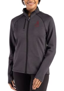 Cutter and Buck Alabama Crimson Tide Womens Black Alumni Peshastin Long Sleeve Full Zip Jacket